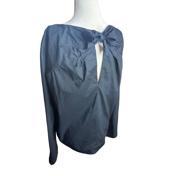 Marni Black Tie Keyhole Back Long Sleeve Blouse Top Size IT 40 US 4 Women's - Picture 2 of 7